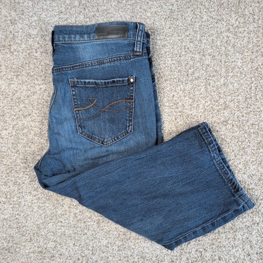 DKNY Jeans Ludlow‎ Women's Blue Denim Capri Pants Size 08